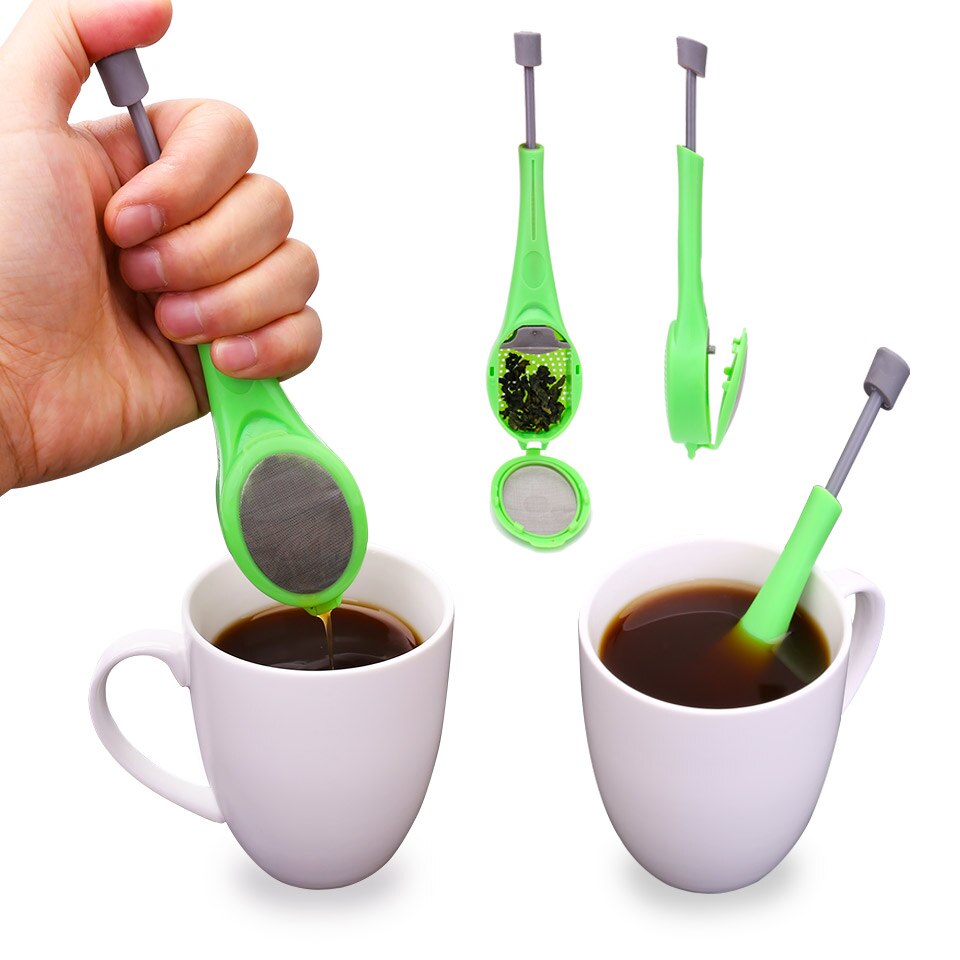 Creative Reusable Tea Infuser Tea Filter Strainers Built in Plunger Healthy Intense Flavor Tea Bag Plastic Tea Teaware New Hot|Tea Infusers| - AliExpress