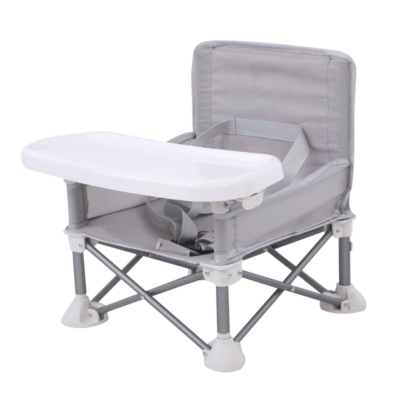 Beach Booster Seat Highchair Travel Children Dining Chair Eating Lawn Aluminum Alloy Baby Portable Foldable Camping With Tray