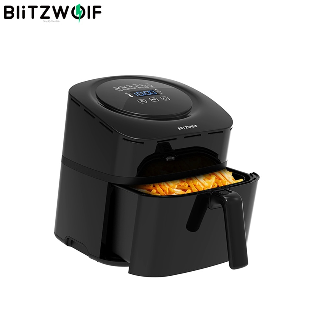 BlitzWolf BW-AF1 Smart Air Fryer with APP Control 6L Large Capacity Temperature Control Removable Basket Smart Recipe Non-stick