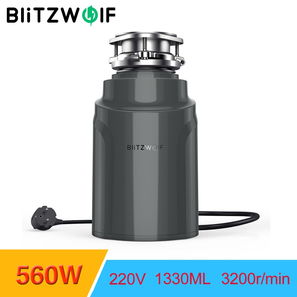 BlitzWolf BW-WD2 560W Food Waste Disposer Food Residue Garbage Processor Sewer Rubbish Disposal Crusher Kitchen Sink Appliance