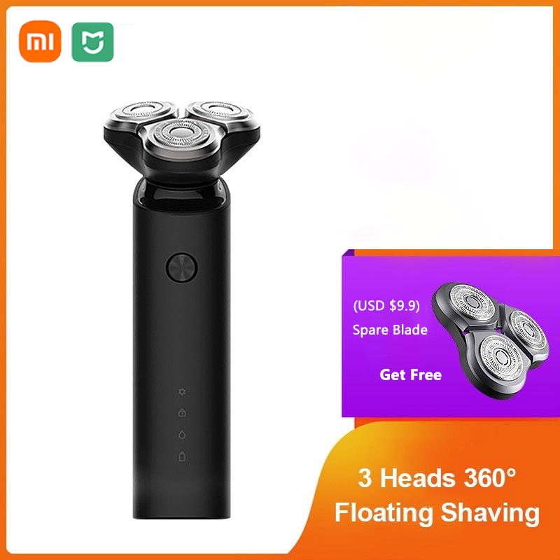 Xiaomi Mijia Electric Shaver Razor Shaving Beard Machine for Men Dry Wet Beard Trimmer Rechargeable washable 3D head Dual Blades|Electric Shavers| - AliExpress