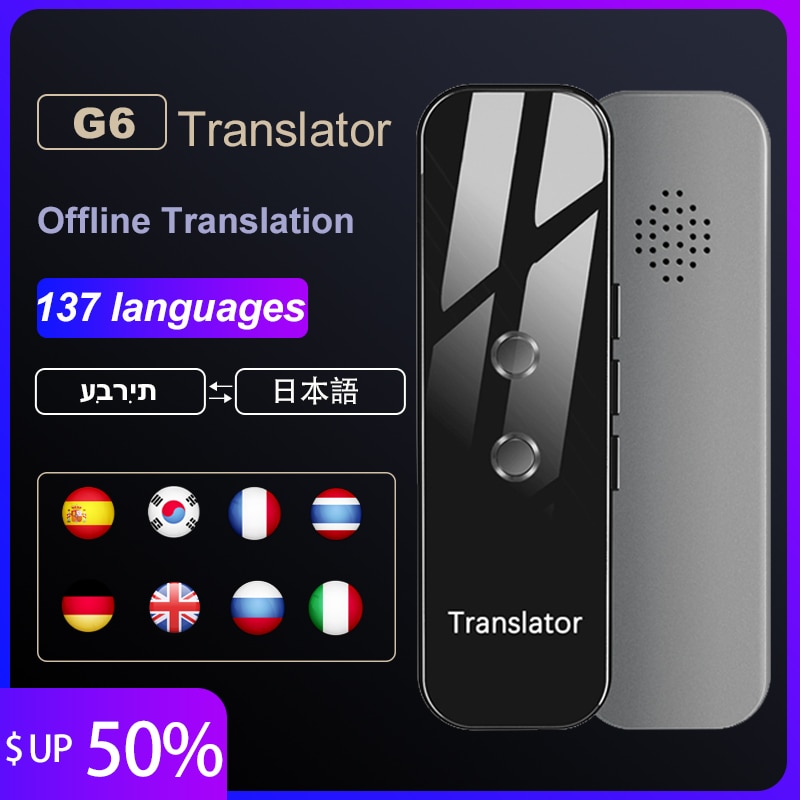 HGDO Translator Portable 137 Languages Smart Instant Voice Text APP Photograph Translaty Language Learning Travel Business|Translator| - AliExpress